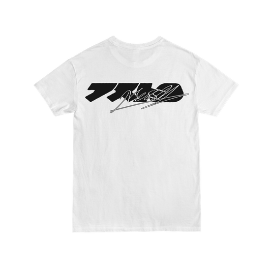 WHITE ASTROMESSY SIGN TEE