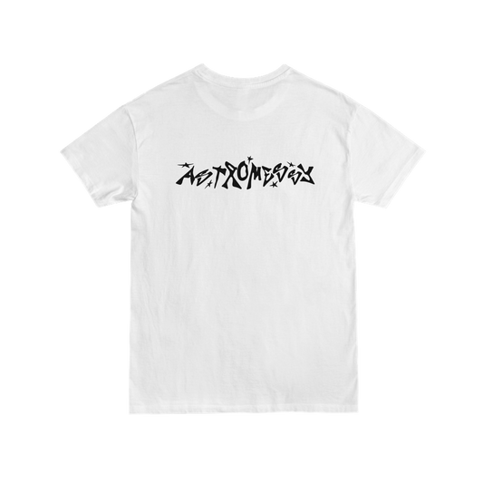 WHITE ASTROMESSY ROCKSTAR TEE