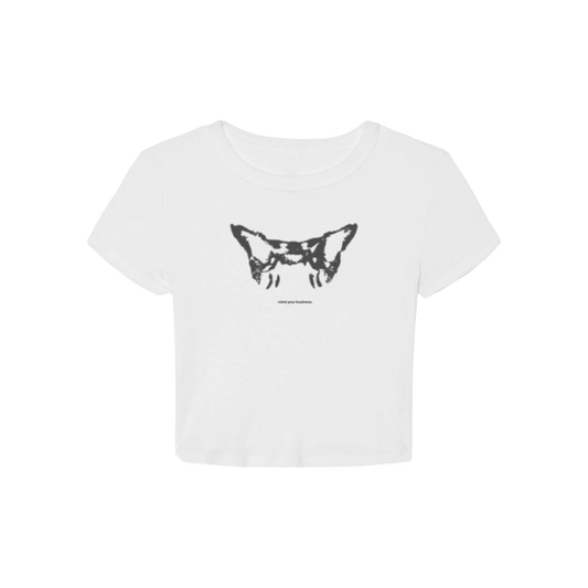 MIND YOUR BUSINESS RIB TEE