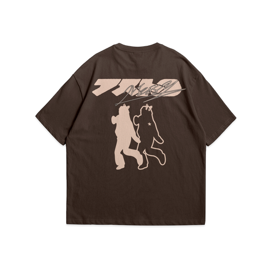 BROWN MOMENTUM TEE